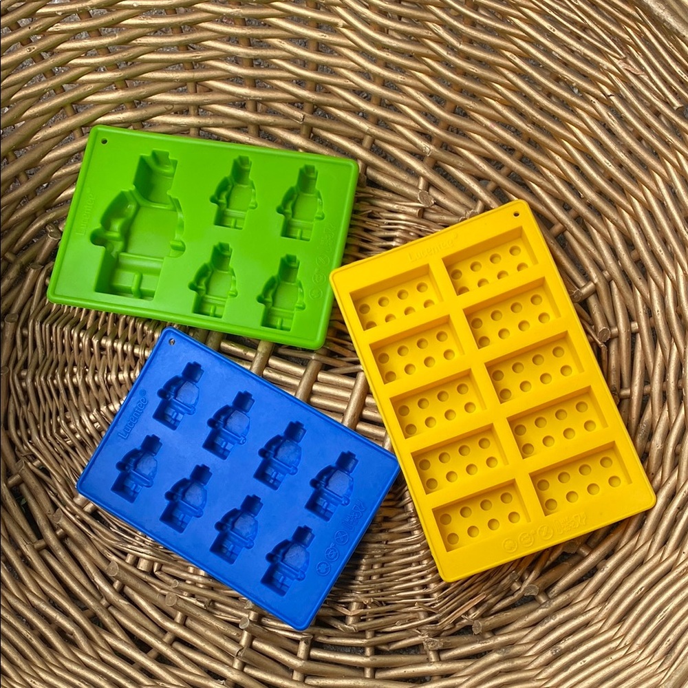 Colorful Silicone Lego minifigure and blocks Block Molds